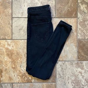 Hollister black denim jeggings